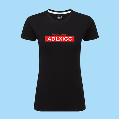 T-Shirt Password Cavalière